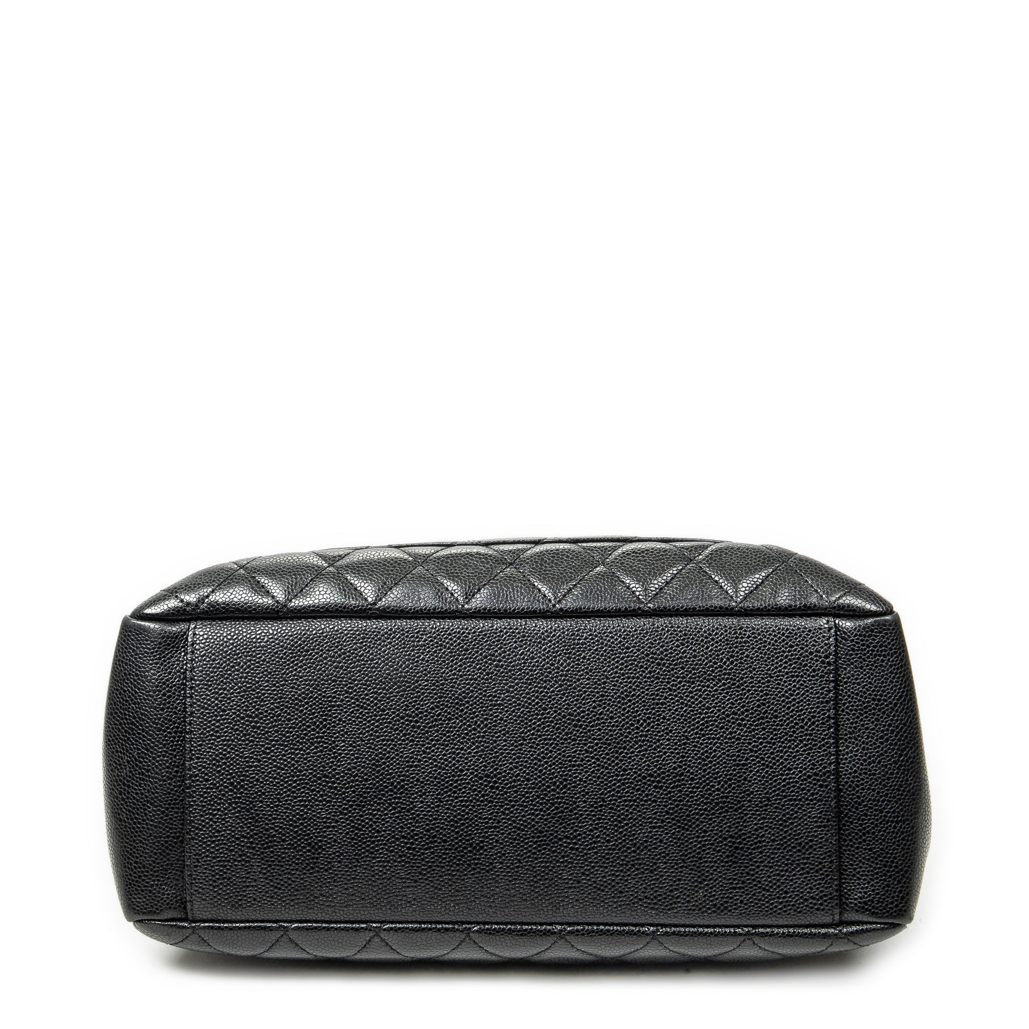 Shoulder Bag Grand Shopping Tote Black Quilted Caviar Leather