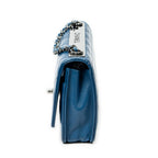 Shoulder Bag Trendy Wallet on Chain Blue Quilted Lambskin Leather