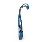 Shoulder Bag Small C Crossbody Blue Calfskin Leather
