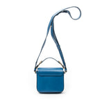 Shoulder Bag Small C Crossbody Blue Calfskin Leather