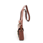 Shoulder Bag Small C Crossbody Brown Calfskin Leather