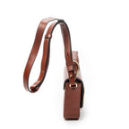 Shoulder Bag Small C Crossbody Brown Calfskin Leather