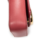 Shoulder Bag Small C Crossbody Pink Calfskin Leather