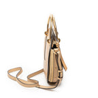 Shoulder Bag Pixie Crossbody Beige Grained Calfskin Leather