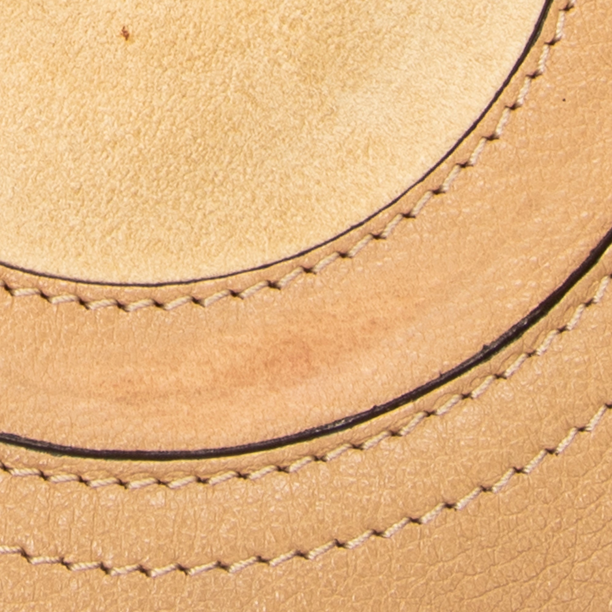 Shoulder Bag Pixie Crossbody Beige Grained Calfskin Leather