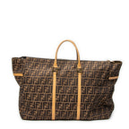 Travel Bag Collapsible Weekender Brown Zucca Canvas
