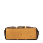 Travel Bag Collapsible Weekender Brown Zucca Canvas