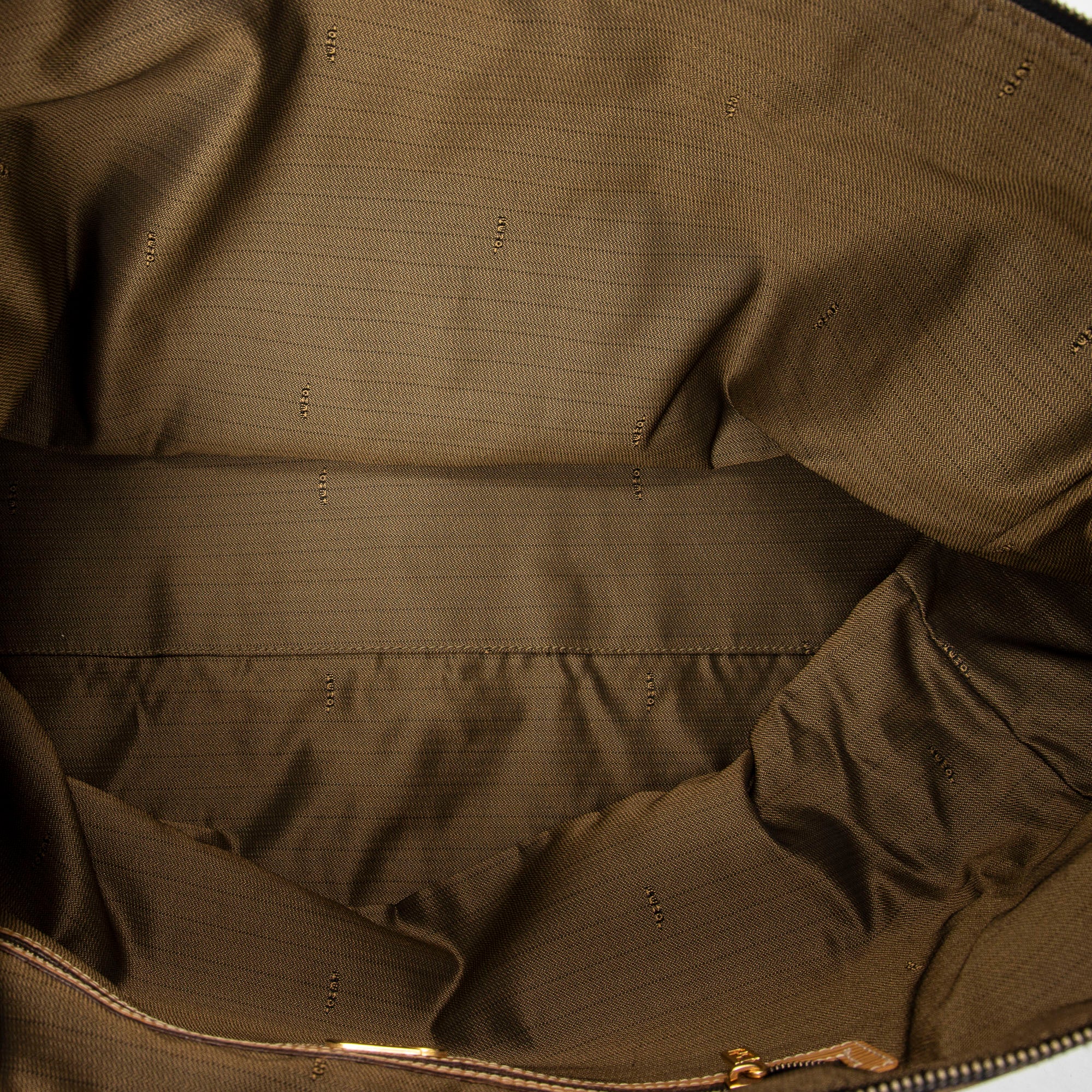 Travel Bag Collapsible Weekender Brown Zucca Canvas