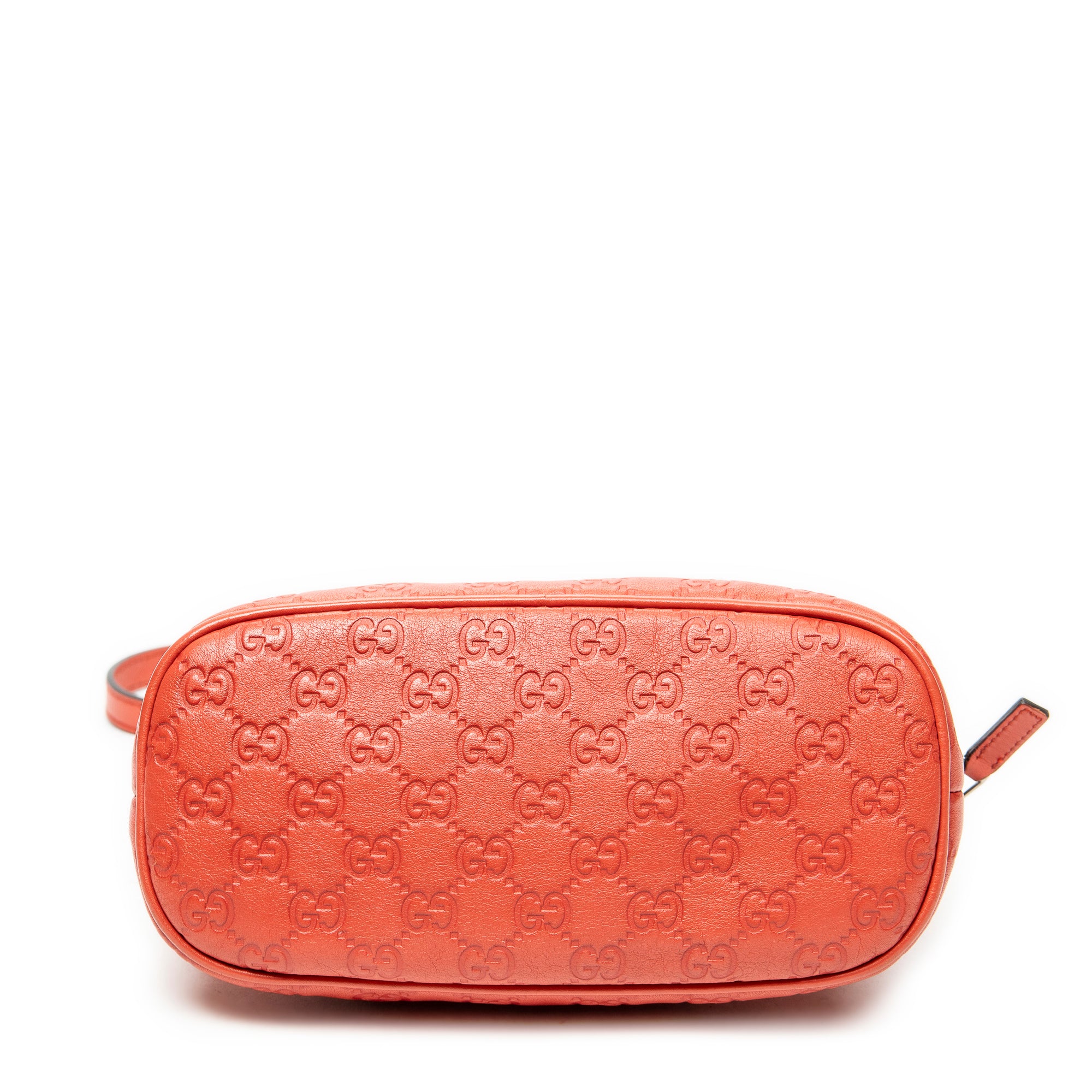 Shoulder Bag Mini Dome Crossbody Red Guccissima Leather