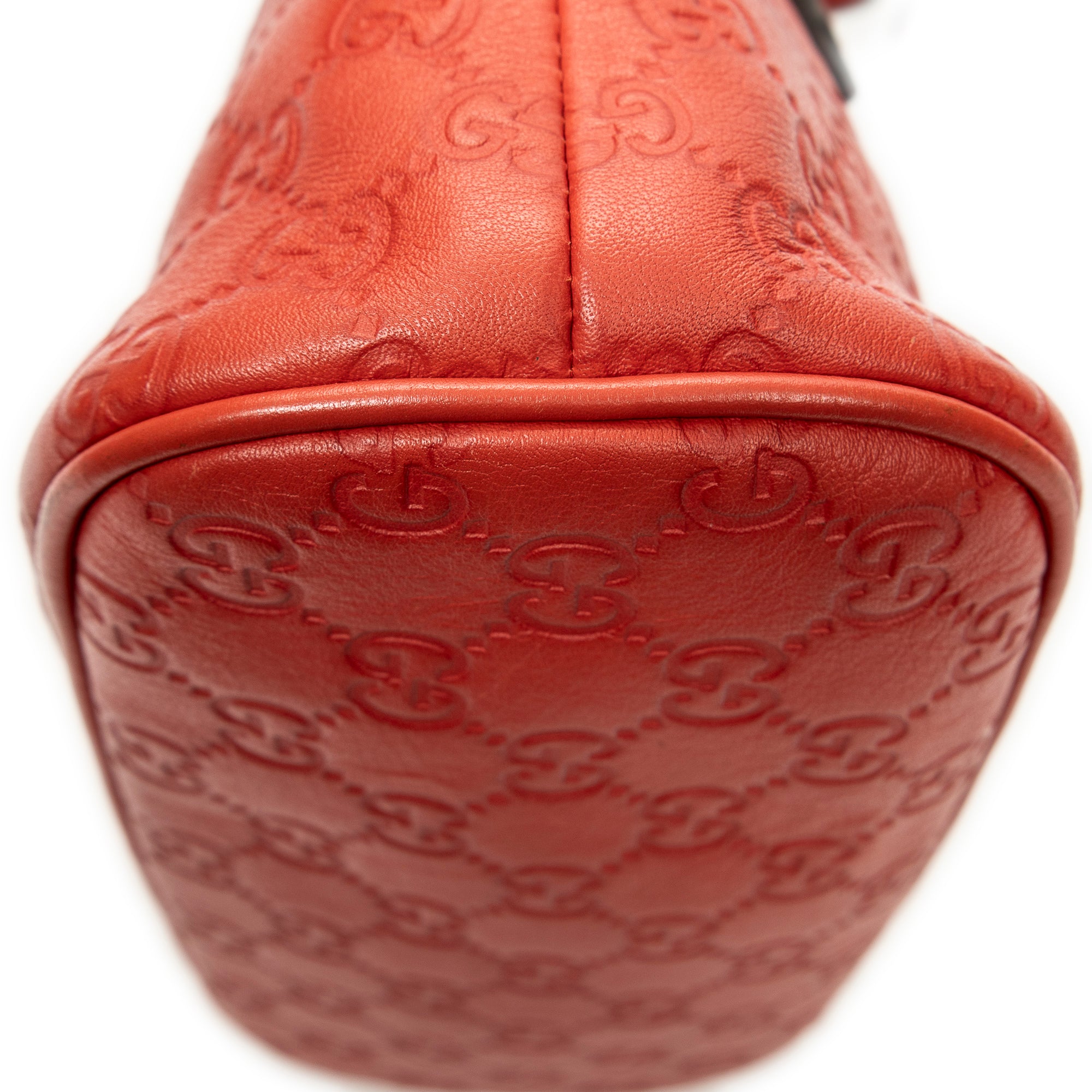Shoulder Bag Mini Dome Crossbody Red Guccissima Leather