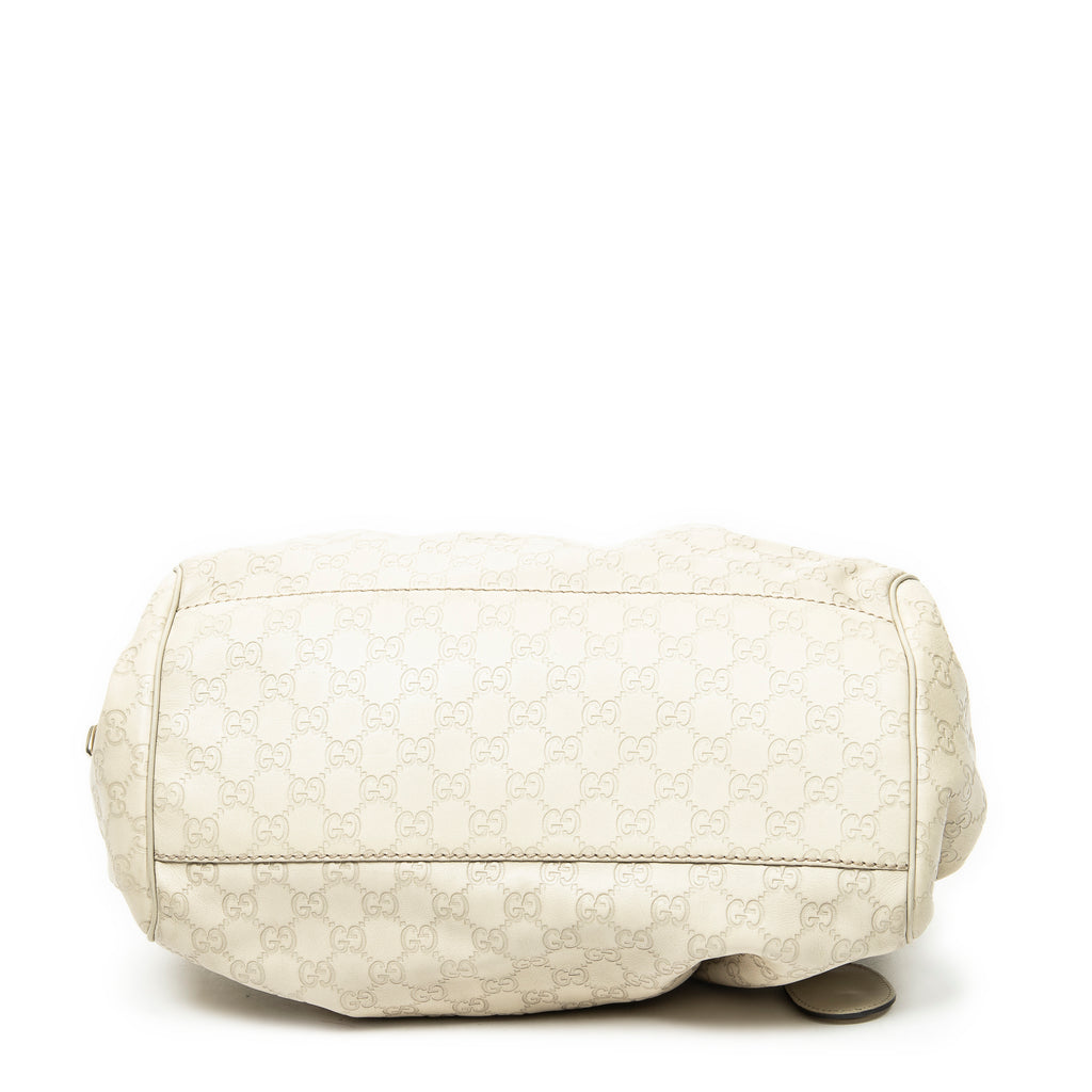 Shoulder Bag Medium Sukey Boston Ivory Guccissima Leather