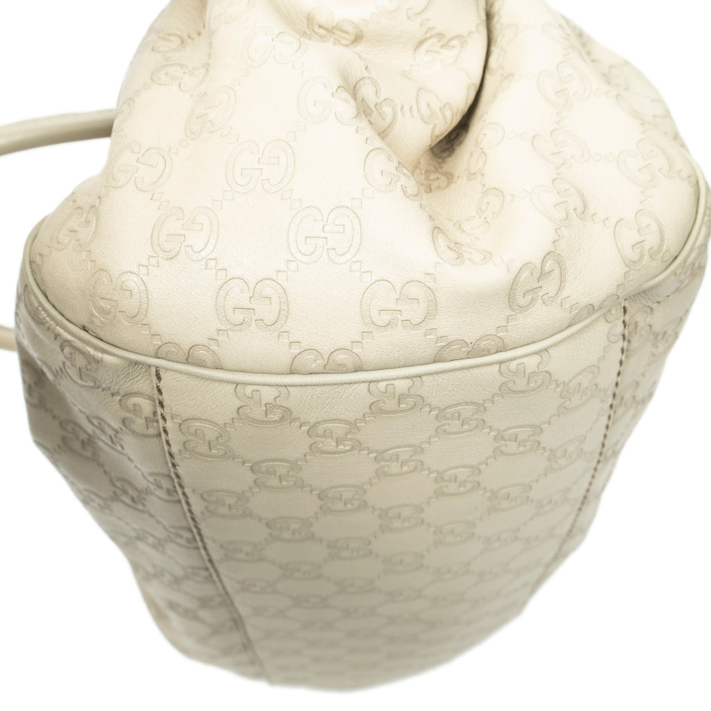 Shoulder Bag Medium Sukey Boston Ivory Guccissima Leather