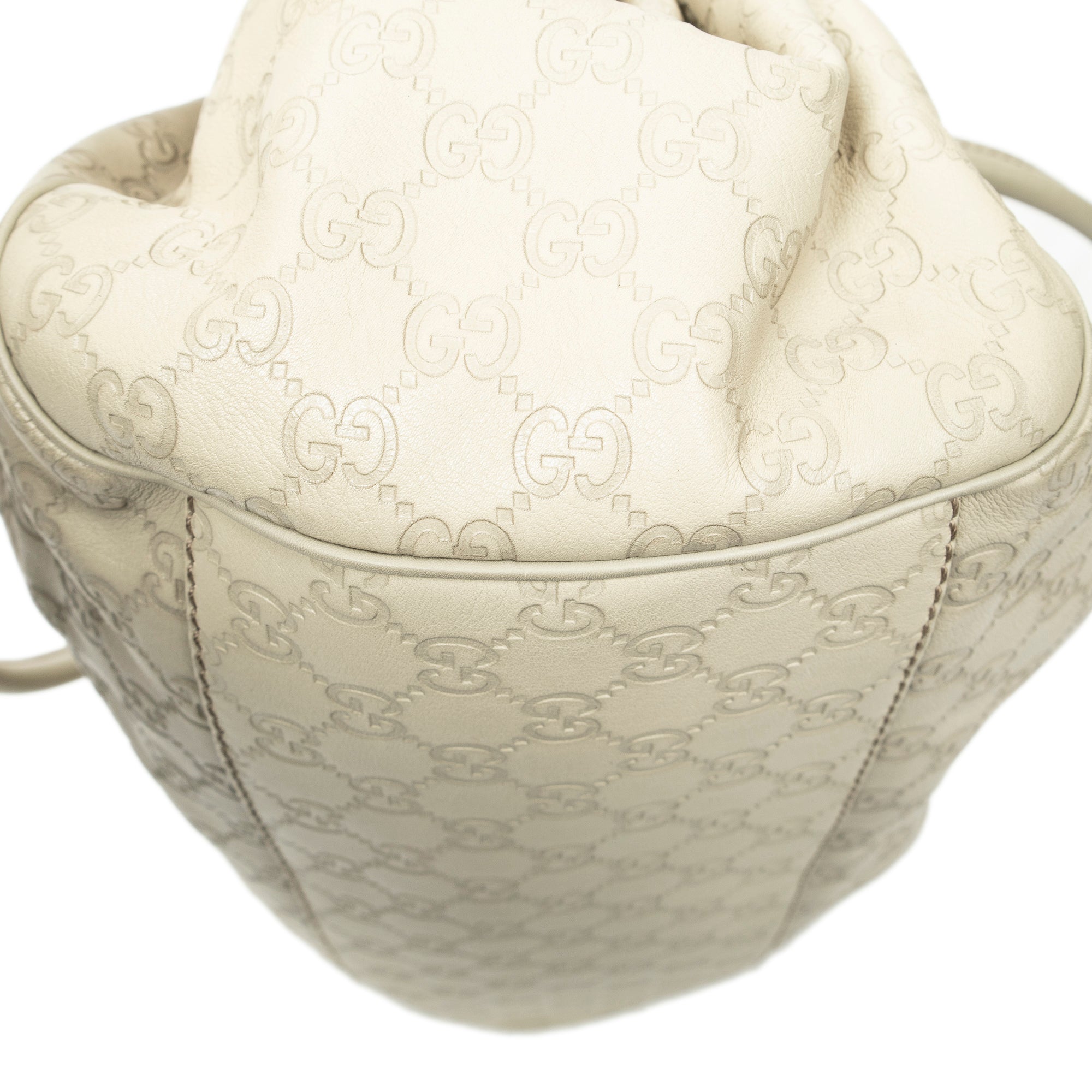 Shoulder Bag Medium Sukey Boston Ivory Guccissima Leather