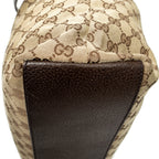 Shoulder Bag Tall Vertical Tote Beige Monogrammed Canvas