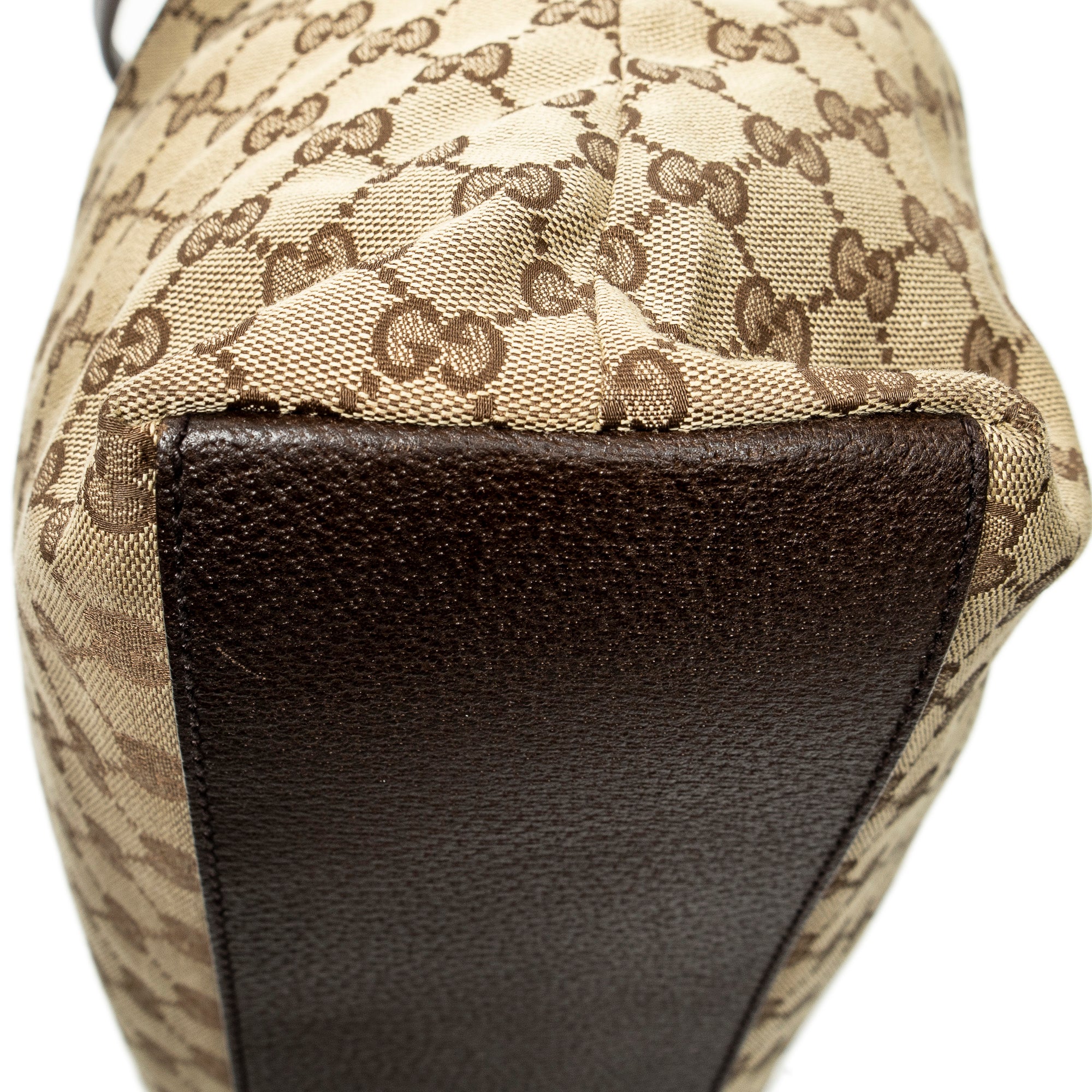 Shoulder Bag Tall Vertical Tote Beige Monogrammed Canvas