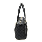 Shoulder Bag Abbey Boston Black Monogrammed Canvas
