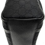 Shoulder Bag Abbey Boston Black Monogrammed Canvas