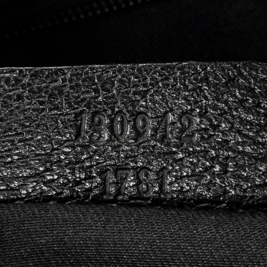 Shoulder Bag Abbey Boston Black Monogrammed Canvas