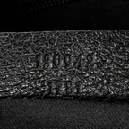 Shoulder Bag Abbey Boston Black Monogrammed Canvas