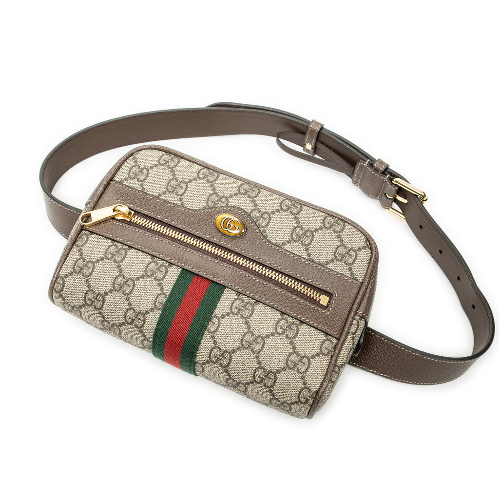 Waist Bag Web Ophidia Belt Bag Beige Supreme Coated Canvas