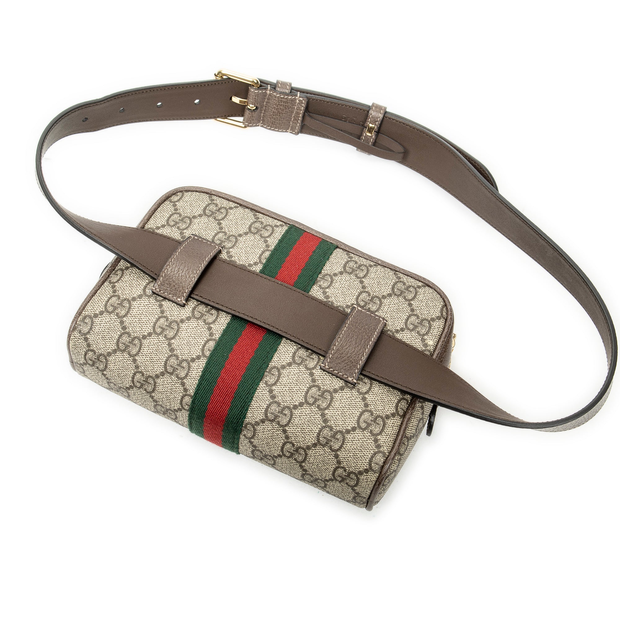 Waist Bag Web Ophidia Belt Bag Beige Supreme Coated Canvas