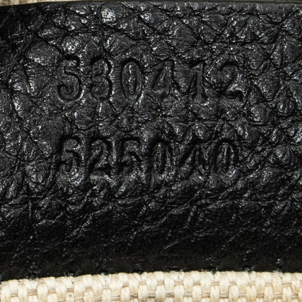 Waist Bag Web Logo Belt Bag Black Grained Calfskin Leather