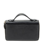 Handbag Soho Travel Document Case Black Calfskin Leather