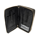 Handbag Soho Travel Document Case Black Calfskin Leather