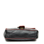 Shoulder Bag Small GG Marmont Flap Black Quilted Calfskin Leather