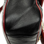 Shoulder Bag Small GG Marmont Flap Black Quilted Calfskin Leather