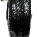 Shoulder Bag Mini Ophidia Round Crossbody Black Suede Leather