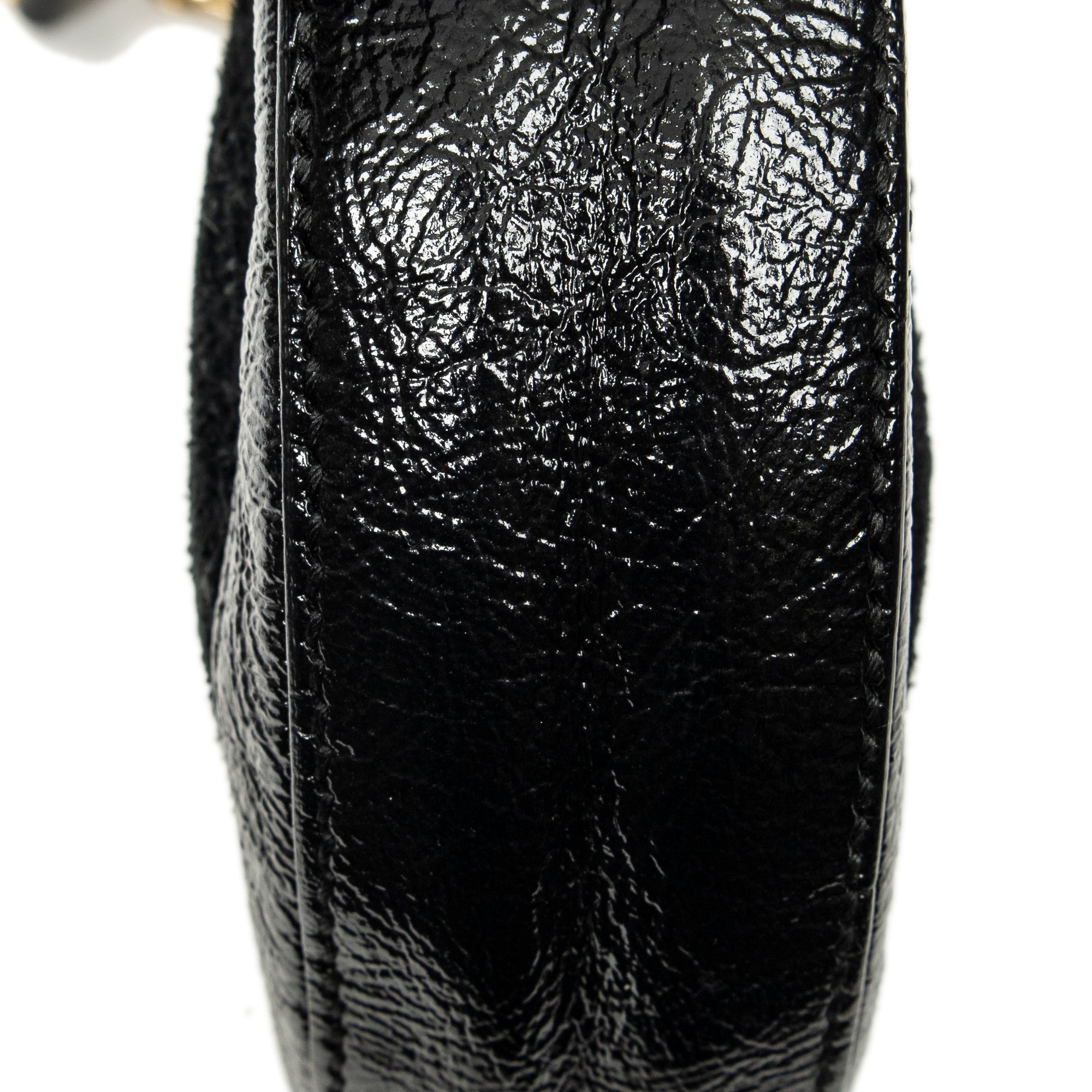 Shoulder Bag Mini Ophidia Round Crossbody Black Suede Leather