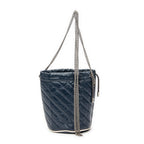 Shoulder Bag GG Marmont Torchon Bucket Bag Navy Quilted Calfskin Leather