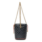 Shoulder Bag GG Marmont Torchon Bucket Bag Black Quilted Calfskin Leather