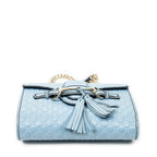 Shoulder Bag Small Emily Chain Bag Blue Microguccissima Leather