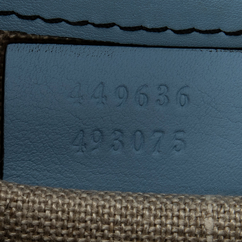 Shoulder Bag Small Emily Chain Bag Blue Microguccissima Leather