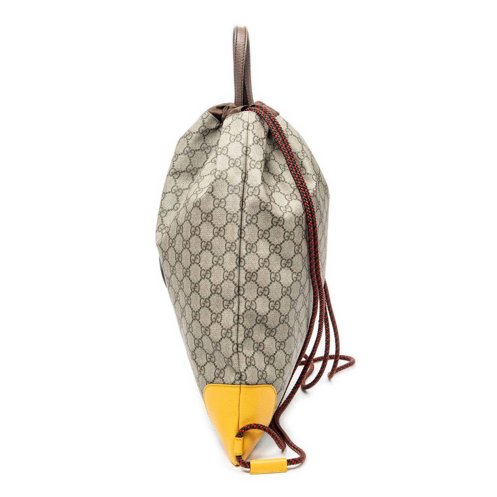 Backpack Web Logo Drawstring Backpack Beige Supreme Coated Canvas