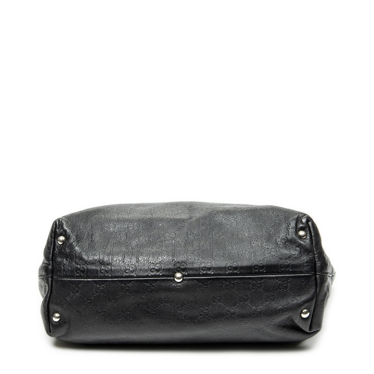 Shoulder Bag Icon Bit Tote Black Guccissima Leather