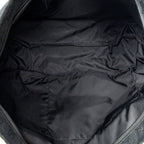 Shoulder Bag Web Large Diaper Tote Black Monogrammed Canvas