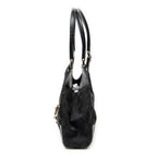 Shoulder Bag Nailhead Jackie Bardot Black Monogrammed Canvas