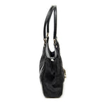 Shoulder Bag Nailhead Jackie Bardot Black Monogrammed Canvas