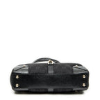 Shoulder Bag Nailhead Jackie Bardot Black Monogrammed Canvas