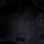 Shoulder Bag Nailhead Jackie Bardot Black Monogrammed Canvas