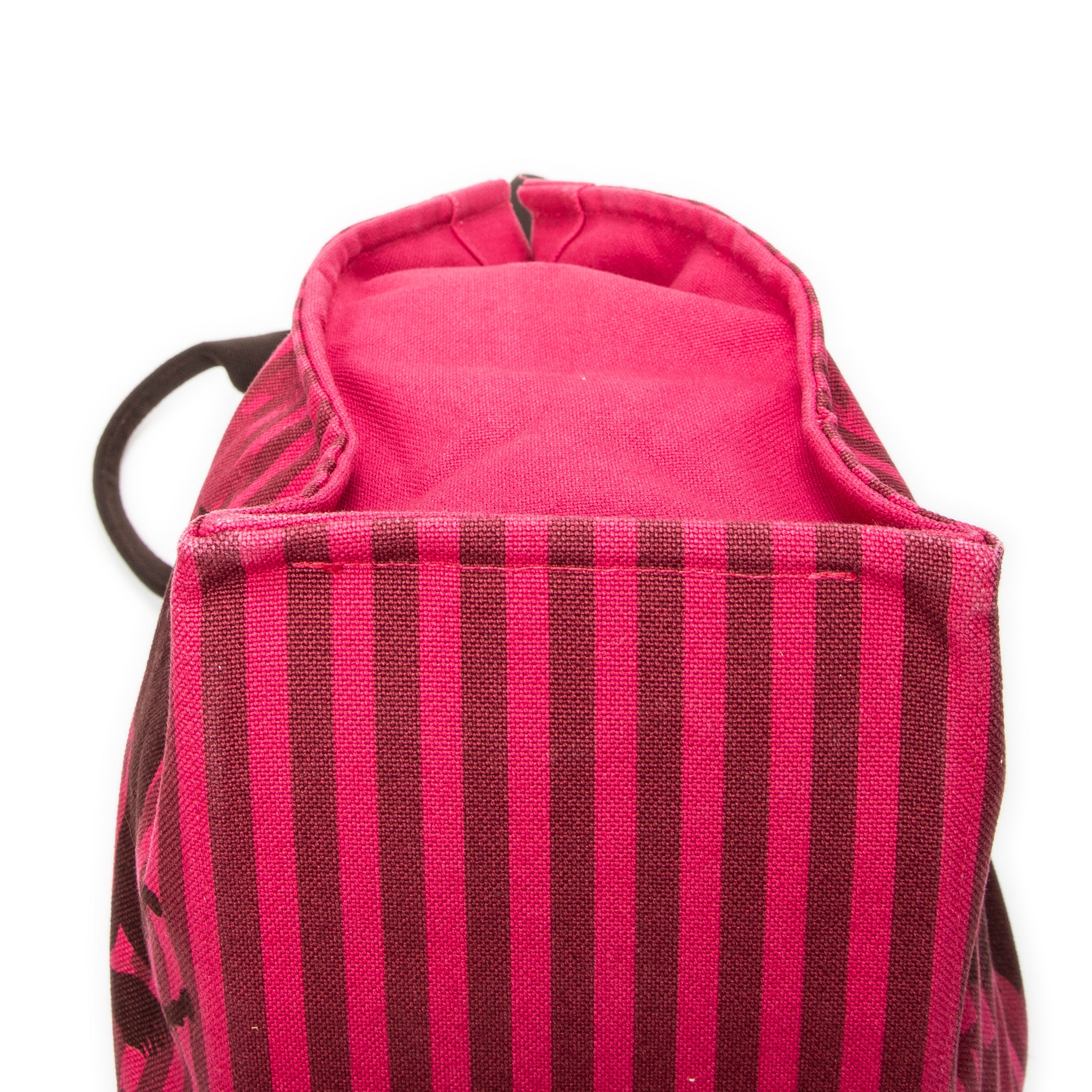 Shoulder Bag Chevaux En Camouflage Beach Bag Fuchsia Pink Toile Officier Canvas