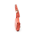Shoulder Bag Mini Heritage Flap Crossbody Orange Grained Calfskin Leather