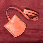 Shoulder Bag Mini Heritage Flap Crossbody Orange Grained Calfskin Leather