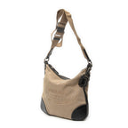 Shoulder Bag Jacquard Messenger Crossbody Black Jacquard Canvas