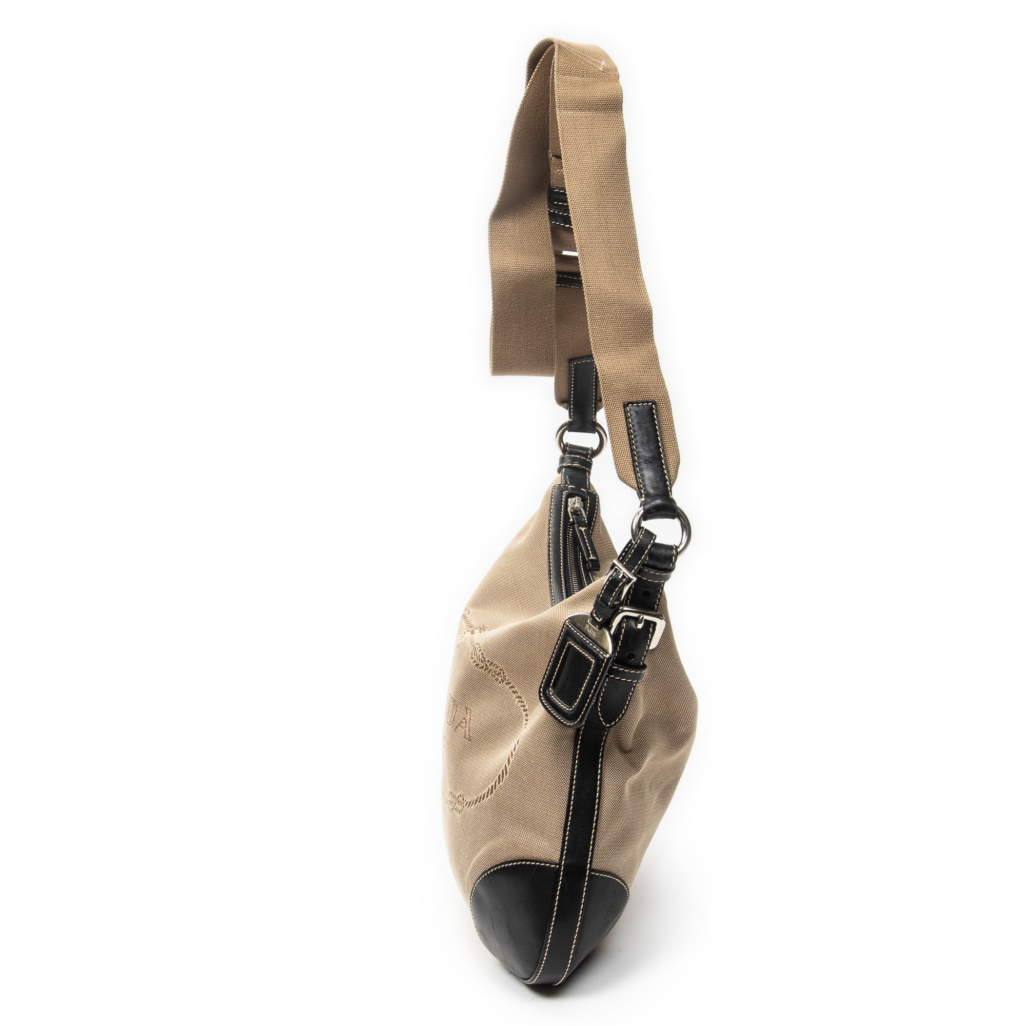 Shoulder Bag Jacquard Messenger Crossbody Black Jacquard Canvas