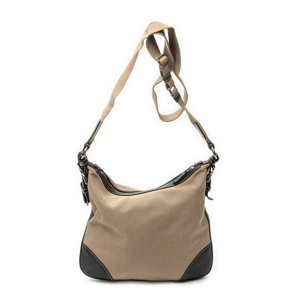 Shoulder Bag Jacquard Messenger Crossbody Black Jacquard Canvas