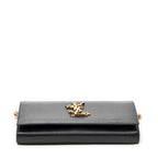Shoulder Bag Star Kate Chain Black Grain de Poudre Leather